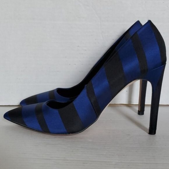 Zara Basic Stilettos Heels Pumps Shoes Pointed Toe Blue Black Women's WOMANS 5.5 - Picture 8 of 14
